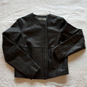 H&M Cropped REAL Leather Jacket